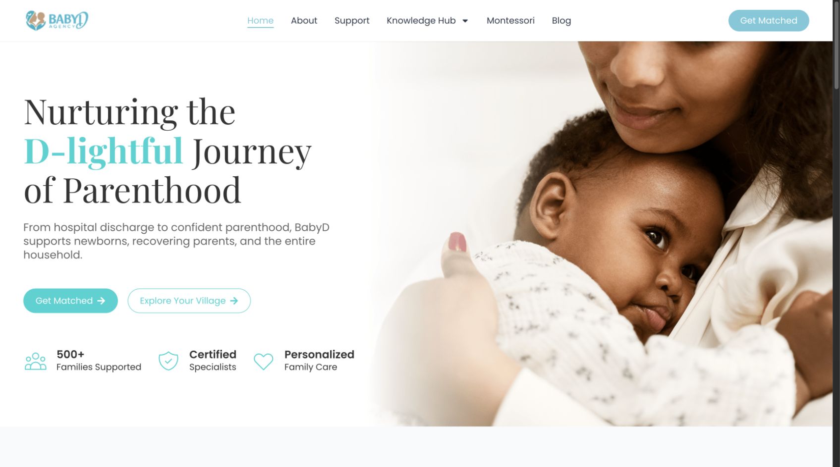 BabyD Agency website