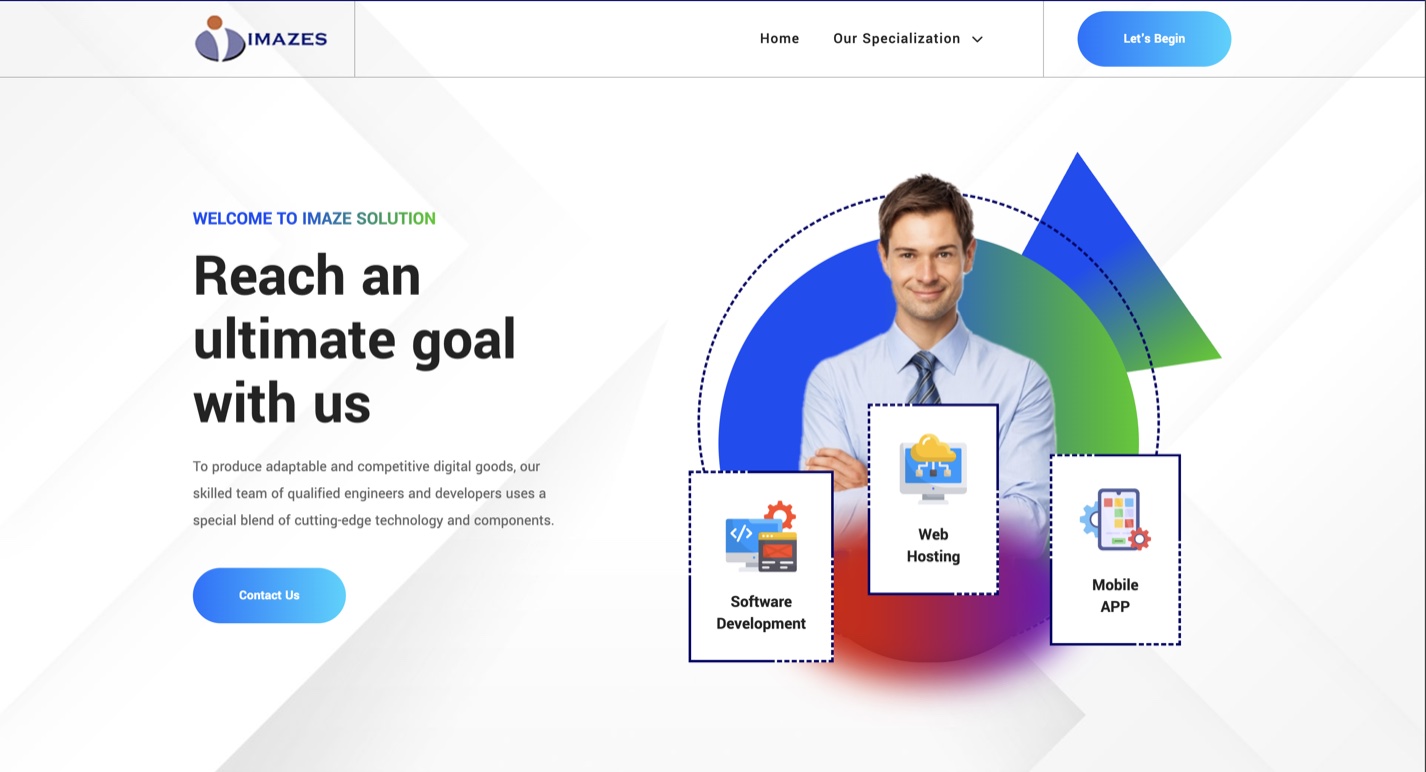 Imaze Solution website