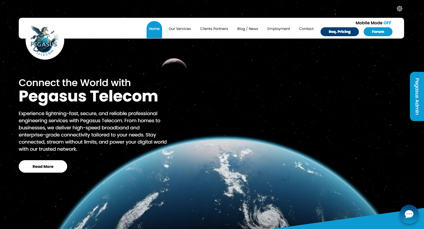 Pegasus website